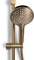 Blue Label Brondby glijstangset 90cm met douchethermostaat 150mm slang 150cm geborsteld goud FK-8072ASET-BB