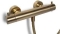Blue Label Brondby glijstangset 90cm met douchethermostaat 150mm slang 150cm geborsteld goud FK-8072ASET-BB
