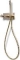 Blue Label Brondby inbouw douchethermostaat met doucheslang en handdouche, incl. inbouwdeel, geborsteld goud FK-003H-BB01
