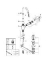 Grohe Concetto New L-size wastafelkraan m. waste draaibaar chroom 32629002