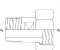 VSH draad 2-delige koppeling R 1" x G 1 1/4" buitendraad x wartel messing 0406626