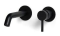 Blue Label Brondby XL wastafelkraan wand 18cm cold start incl. inbouwdeel, mat zwart
