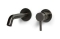 Blue Label Brondby XL wastafelkraan wand 18cm cold start incl. inbouwdeel, gun metal