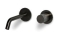 Blue Label Brondby Facet wastafelkraan wand 18cm, gekartelde greep, cold start incl. inbouwdeel, gun metal