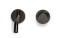 Blue Label Brondby Facet wastafelkraan wand 18cm, gekartelde greep, cold start incl. inbouwdeel, gun metal