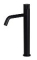 Blue Label Brondby Facet wastafelkraan high rise cold start, gekartelde greep, mat zwart FK-0326K-MB