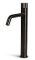 Blue Label Brondby Facet wastafelkraan high rise cold start, gekartelde greep, gun metal FK-0326K-GM