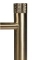Blue Label Brondby Facet wastafelkraan high rise cold start, gekartelde greep, geborsteld goud FK-0326K-BB