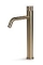 Blue Label Brondby Facet wastafelkraan high rise cold start, gekartelde greep, geborsteld goud FK-0326K-BB