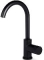 Blue Label Brondby Facet wastafelkraan C-uitloop cold start, gekartelde greep, mat zwart FK-0329K-MB