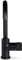 Blue Label Brondby Facet wastafelkraan C-uitloop cold start, gekartelde greep, mat zwart FK-0329K-MB