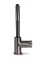 Blue Label Brondby Facet wastafelkraan C-uitloop cold start, gekartelde greep, gun metal FK-0329K-GM