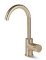 Blue Label Brondby Facet wastafelkraan C-uitloop cold start, gekartelde greep, geborsteld goud FK-0329K-BB