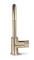 Blue Label Brondby Facet wastafelkraan C-uitloop cold start, gekartelde greep, geborsteld goud FK-0329K-BB
