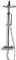 Blue Label Brondby Facet regendouche in hoogte verstelbaar, douchethermostaat, messing hoofddouche 25 cm chroom FK-8075/SK-CP