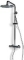 Blue Label Brondby Facet regendouche in hoogte verstelbaar, douchethermostaat, messing hoofddouche 25 cm chroom FK-8075/SK-CP