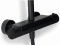 Blue Label Brondby Facet regendouche in hoogte verstelbaar, douchethermostaat, messing hoofddouche 25 cm mat zwart FK-8075/SK-MB