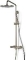 Blue Label Brondby Facet regendouche in hoogte verstelbaar, douchethermostaat, messing hoofddouche 25 cm nikkel FK-8075/SK-BN