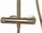 Blue Label Brondby Facet regendouche in hoogte verstelbaar, douchethermostaat, hoofddouche 25 cm goud FK-8075/SK-BB