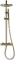 Blue Label Brondby Facet regendouche in hoogte verstelbaar, douchethermostaat, hoofddouche 25 cm goud FK-8075/SK-BB