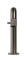 Blue Label Viby facet fonteinkraan laag model geborsteld nikkel FK-0325K-BN