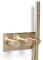 Blue Label Brondby facet douchesysteem horizontaal met houder incl. inbouwdeel, omstel, hoofddouche 250mm, geborsteld goud FK-003K-H-BB