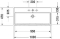 Duravit Vero Air (meubel) wastafel m. 2x1 kraangat m. overloop 100x47cm wit 2350100024