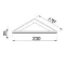 Geesa Frame hoekplanchet 16.5x16.5cm zwart 9188030606