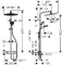Hansgrohe Exclusieve showerpipe Croma 280 Varia Top met variabele wandsteun (100 mm) 27369000