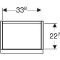 Geberit iCon wastafelonderkast wand, hxbxd 415x370x279mm, eiken
