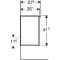 Geberit iCon wastafelonderkast wand, hxbxd 415x370x279mm, eiken