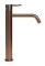 Blue Label Brondby wastafelkraan high rise cold start geborsteld brons FK-0326-BR
