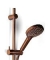 Blue Label Brondby glijstangset 90cm met douchethermostaat 150mm slang 150cm geborsteld brons FK-8072A-S-BR