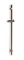 Blue Label Brondby glijstang messing 90cm geborsteld brons FK-T0701-BR