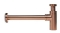Blue Label Brondby messing design sifon 1 1/4", inclusief muurbuis, geborsteld brons
