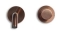 Blue Label Brondby Facet inbouw wastafelkraan wand 18cm cold start incl. inbouwdeel, geborsteld brons FK-0322K-BR