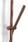Blue Label Brondby Facet douchesysteem in hoogte verstelbaar, thermostatisch, hoofddouche 25 cm, geborsteld brons FK-8075/SK-BR