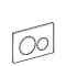 Geberit Sigma 20 bedieningspaneel DF frontbediend 24.6x16.4cm wit/matwit 115882111