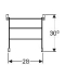 Geberit 300 Basic, Klaprooster met buffer, Norma, RVS scharnieren, duroplast S8H999000G