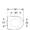 Geberit Renova closetzitting tbv Compact Rimfree wit 500.836.01.1