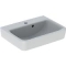 Geberit Renova Plan fontein 50x38cm met kraangat met overloop wit 501628001