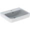 Geberit Renova Plan wastafel 60x48cm met kraangat met overloop wit 501.636.00.1